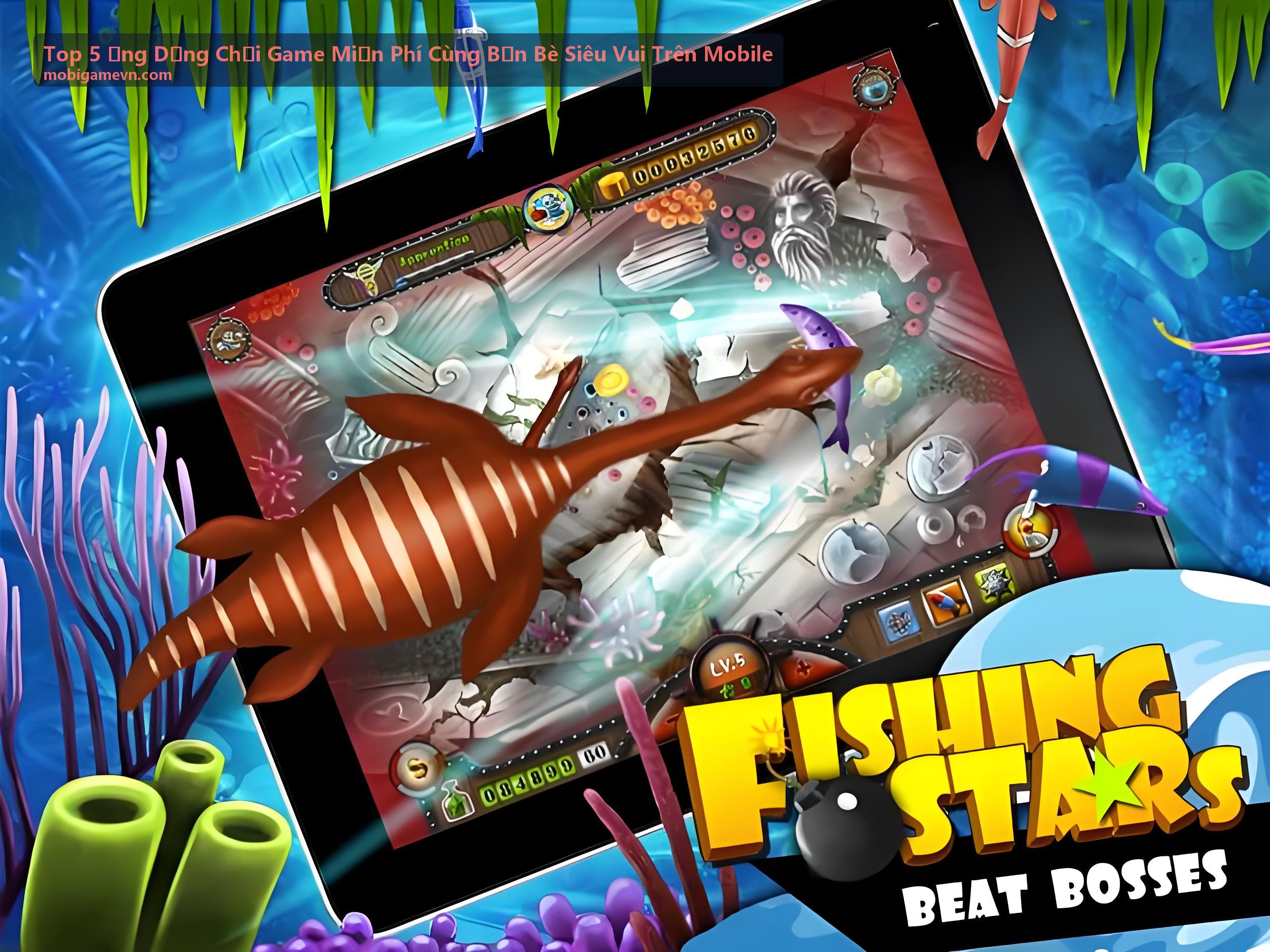 Giao diện ứng dụng chơi game miễn phí cùng bạn bè trên mobile - màn hình chính